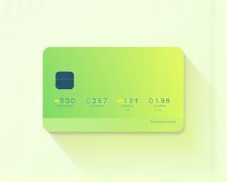 Illustration of a loyalty card with reward points.